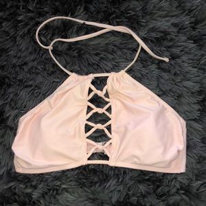 GOSSIP Baby Pink Halter Bikini Top